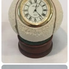 VTG Tennis Ball Clock By History Craft Made In Cirencester England New Battery