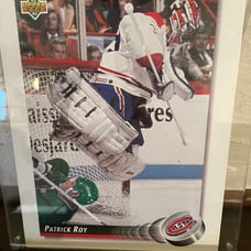 Rare Patrick Roy Enlarged Upper Deck Card