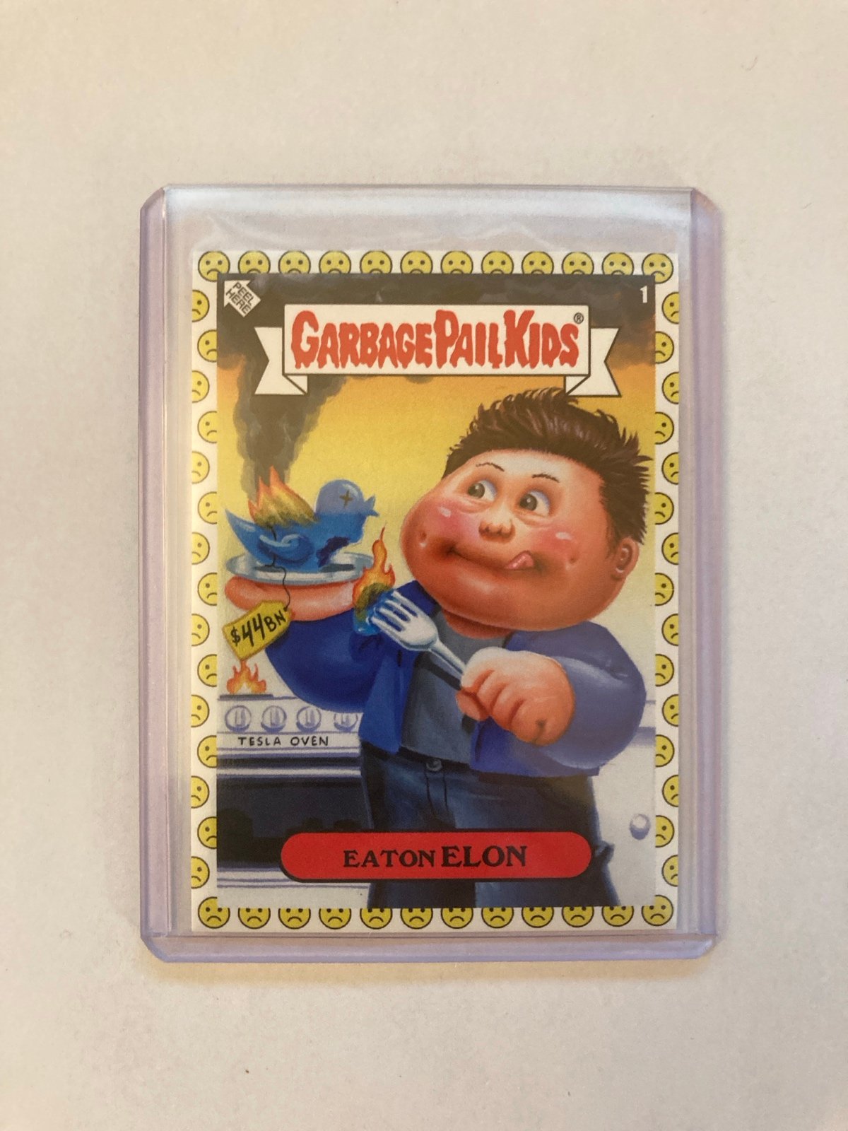 2022 Garbage Pail Kids 2022 Was The Worst Eaton Elon Unhappy Face SP