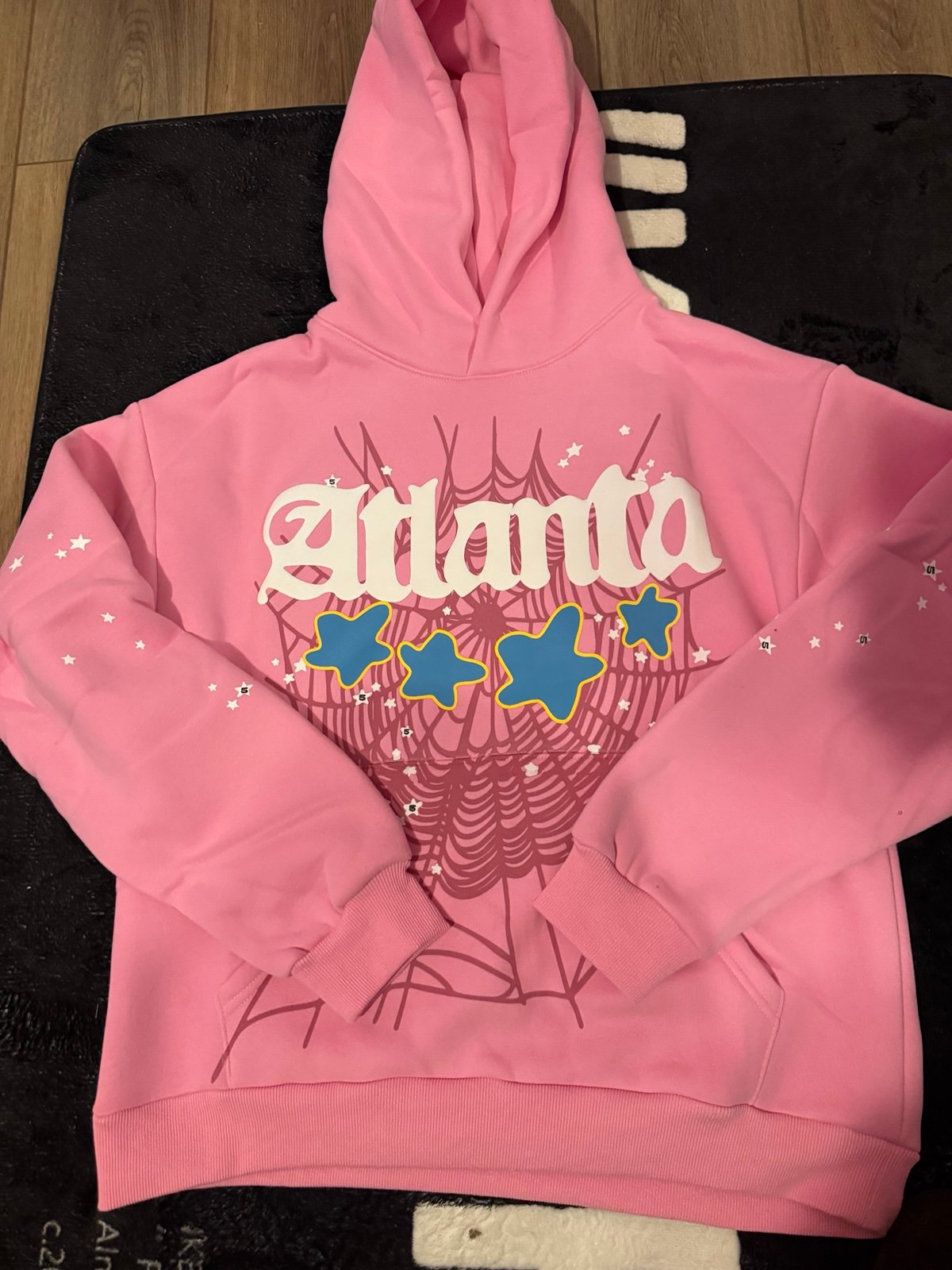 Pink Atlanta spider hoodie