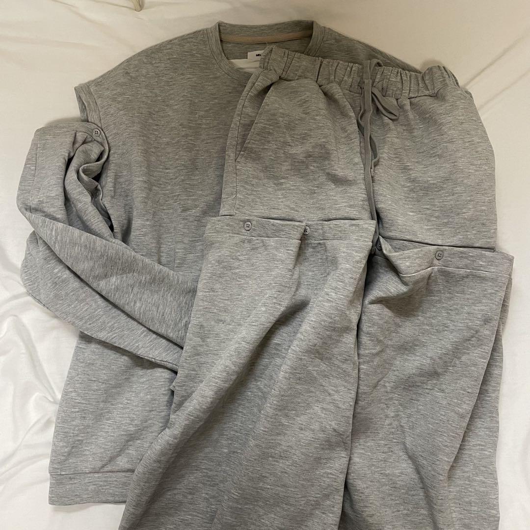 独創的 Jersey Body Lady the Melt Set Gray Gray Light Up パンツ