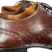 Wolf & Shepard Lace Up Leather Wing Tip Oxford Mens Dress Shoe Size 9 1/2 A