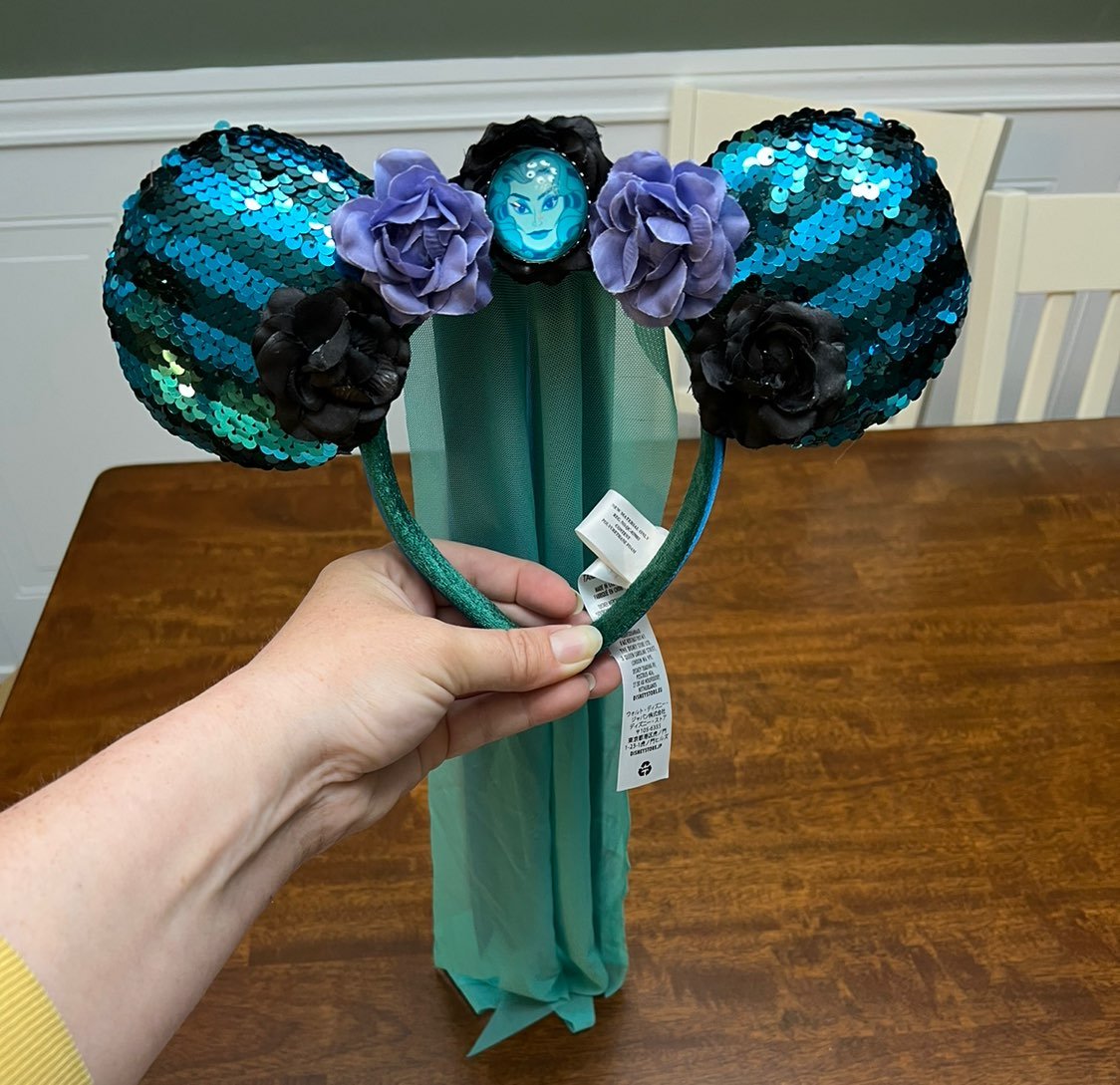 Disney Parks Minnie Mouse The Main Attraction Haunted Mansion Ear Headband NWOT