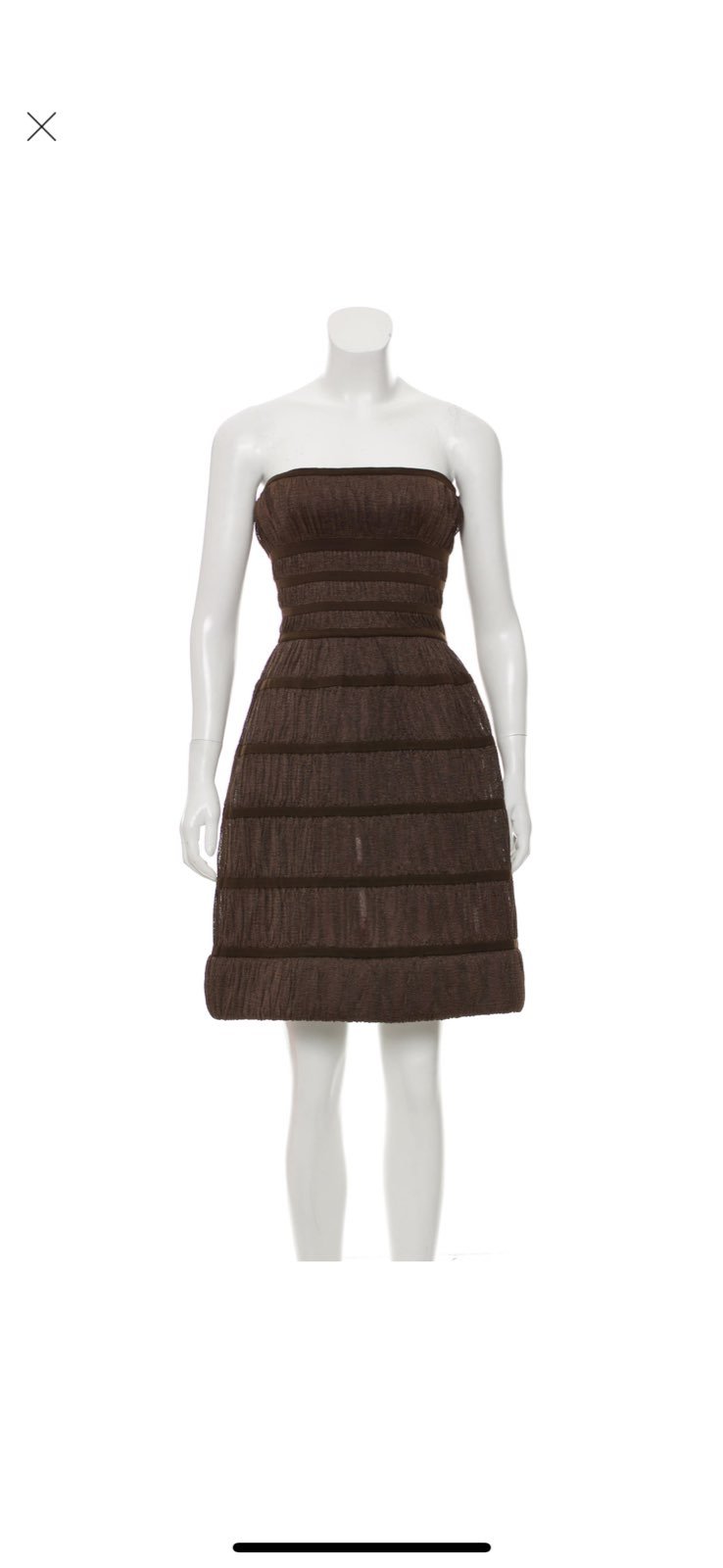 Azzedine Alaia Bronze Silk Dress