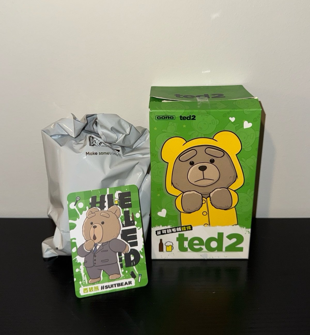 POPMART TED 2 Bear Series Plush Pendant -Suit Bear (secret)