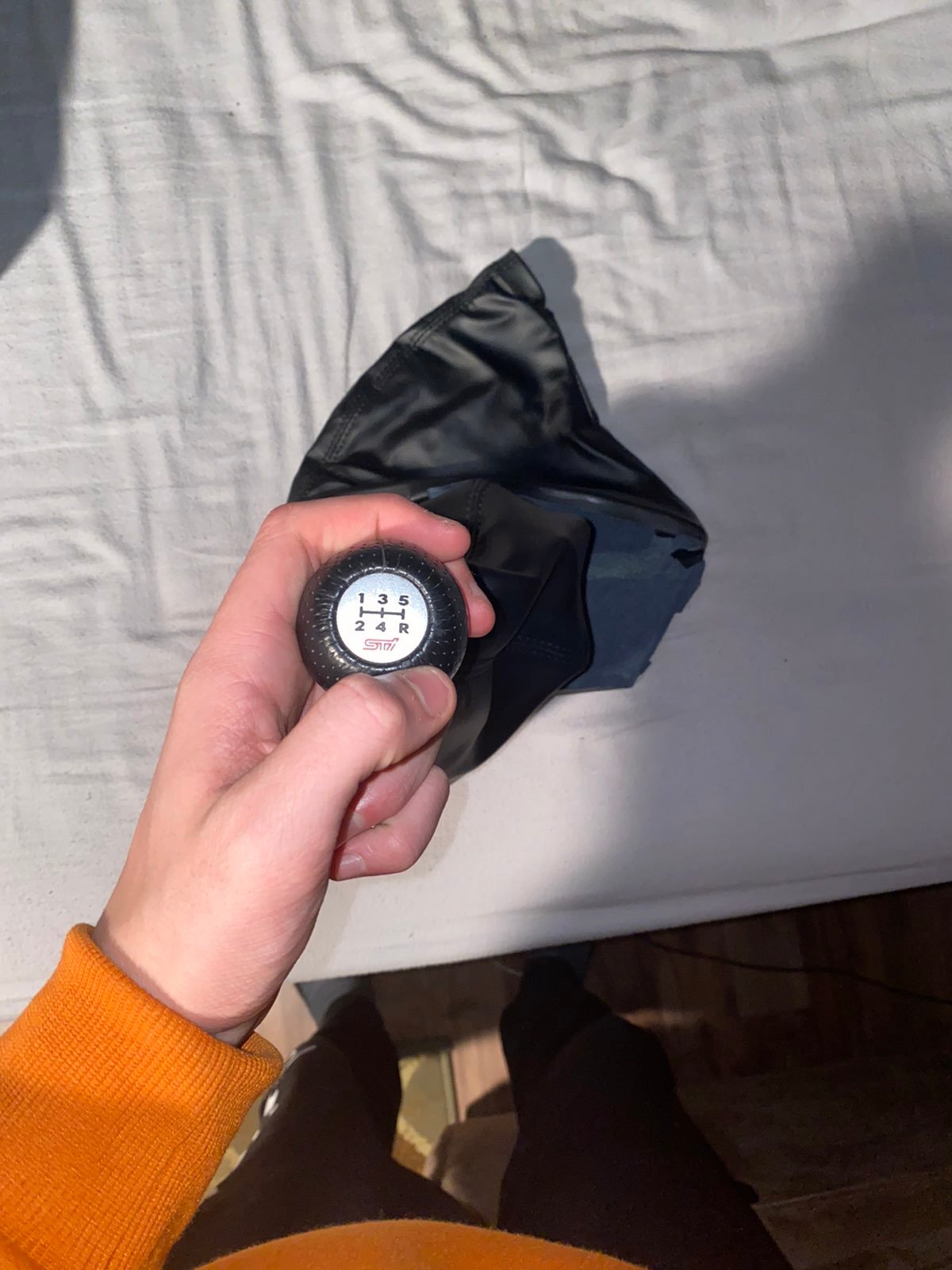 Subaru wrx STI shift knob and boot