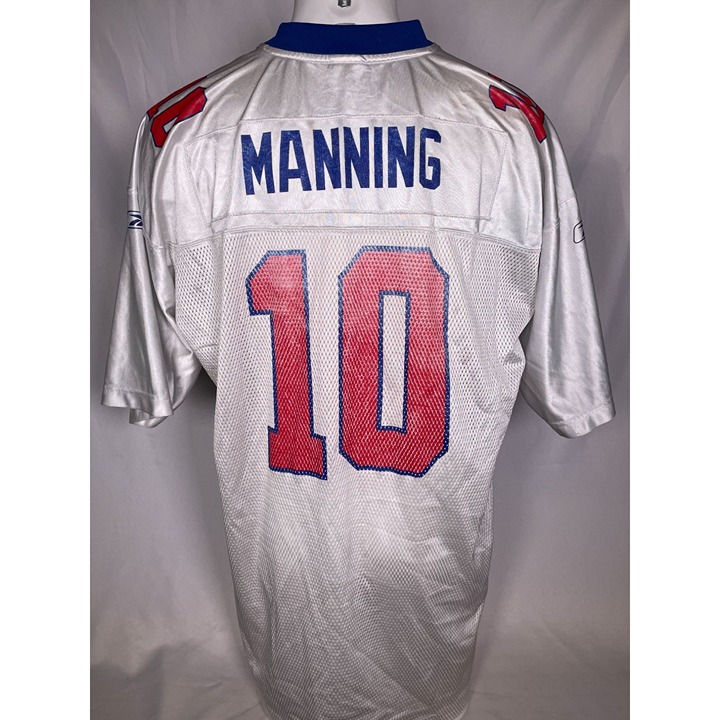 Eli Manning 10 New York Giants NFL Reebok On Field White Jersey Men s XXL Jerseys