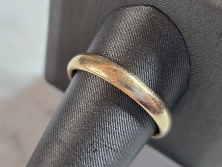 Mens Vintage Estate 10k Yellow Gold Tessler Weiss Wedding Band Ring 5.2g #E7424