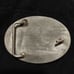 Vintage Oil Rig Pump Jack German Silver Belt Buckle Turquoise Mother of Pearl