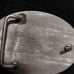 Vintage Oil Rig Pump Jack German Silver Belt Buckle Turquoise Mother of Pearl