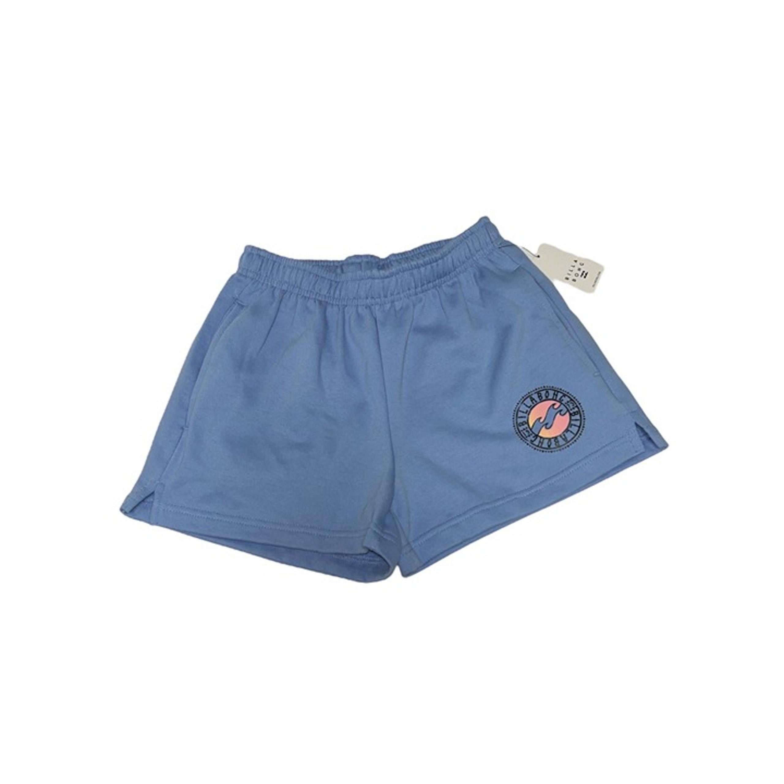 BILLABONG Wave Runner Fleece Shorts Sz XS Blue Graphic Logo Short Shorts Lounge
