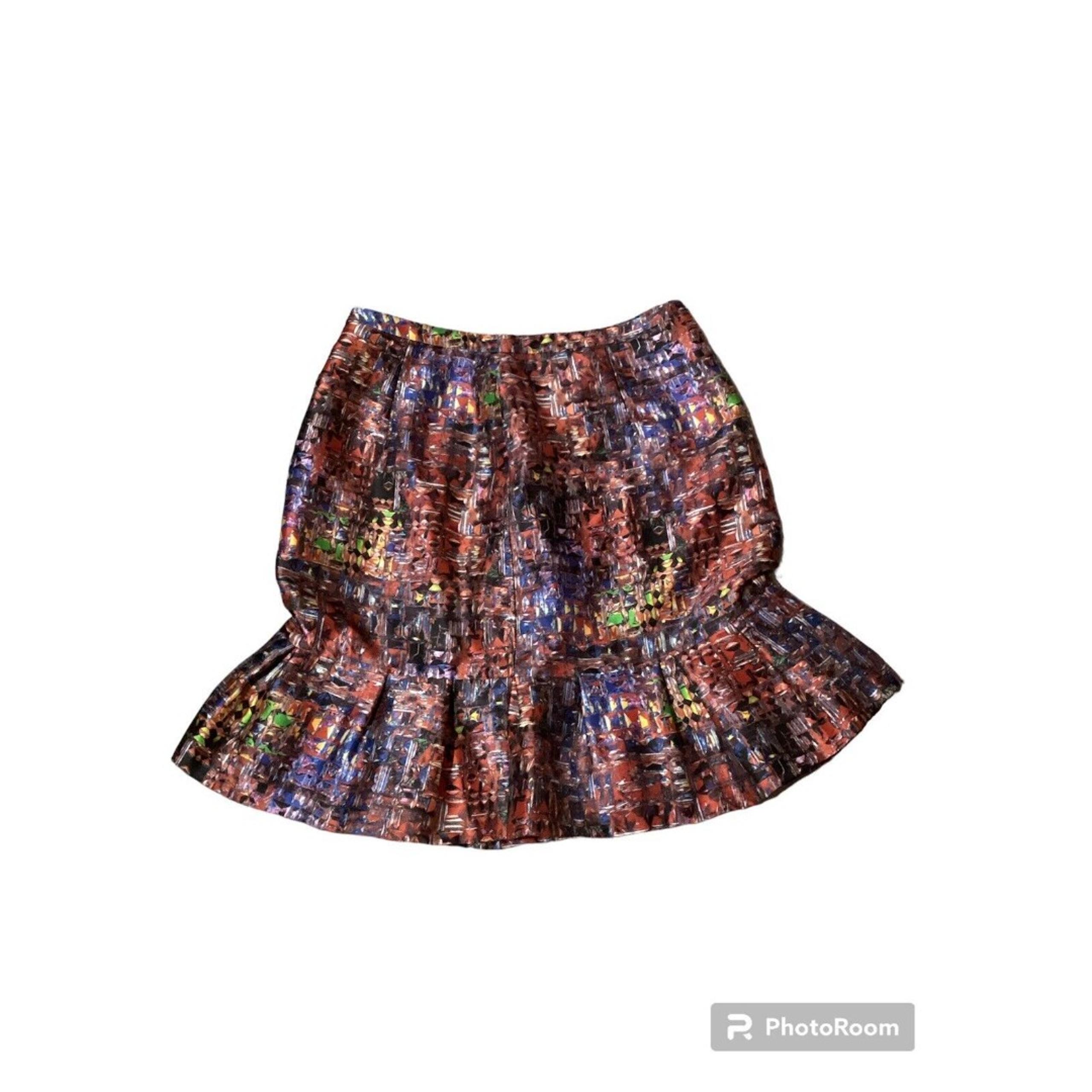 Phillip Lim 3.1 Multicolor Silk Peplum Mini Skirt