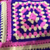Hand Crochet Sweater Vest Tank Top Small Knit Granny Square Vtg With Headband
