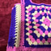 Hand Crochet Sweater Vest Tank Top Small Knit Granny Square Vtg With Headband