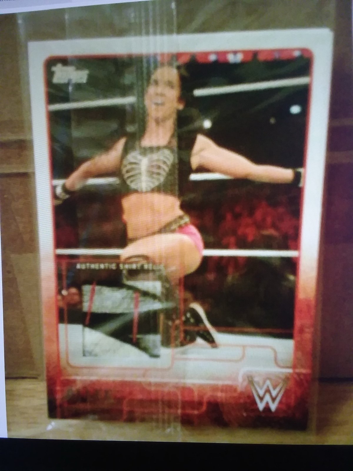 WWE AJ LEE A.J. TOPPS 2015 AUTHENTIC SHIRT WORN RELIC CARD 3 COLORS SUPER RARE!