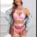 XXL Sexy Lingerie Set with Underwire Garter Belt