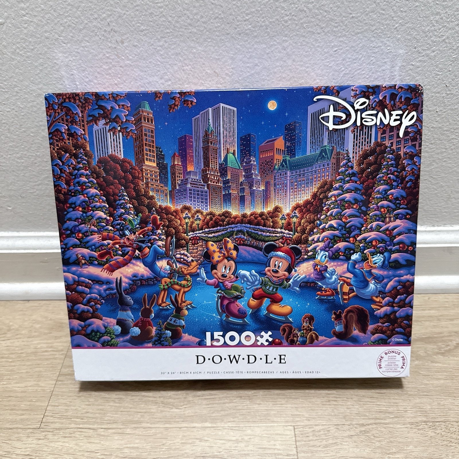 Mickey & Friends Skating in Central Park Disney Dowdle 1500 pc Puzzle