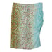 Etcetera Pencil Skirt Size 2 Asymmetrical Ruched Floral Blue Academia