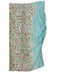 Etcetera Pencil Skirt Size 2 Asymmetrical Ruched Floral Blue Academia