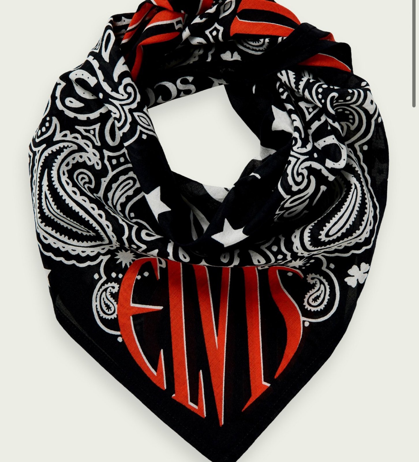 scotch and soda Elvis bandana