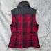 Eddie Bauer Yukon 550 Goose Down Puffer Vest Women's Small Red Buffalo Plaid