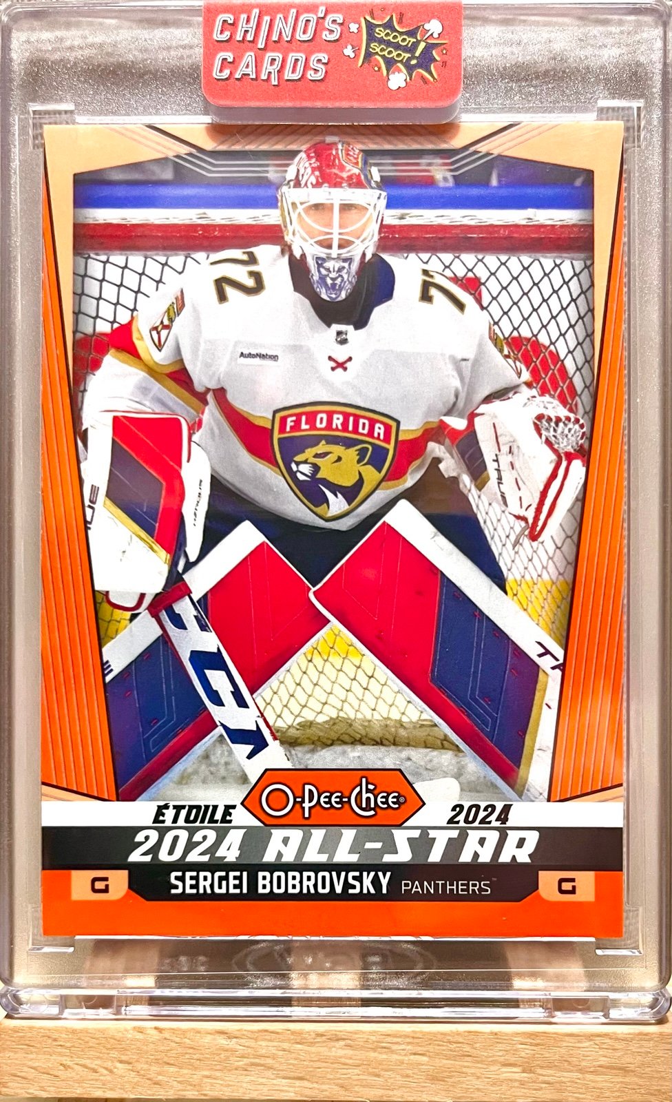 2024-25 Upper Deck O Pee Chee Orange Border/25 Sergei Bobrovsky #513-Panthers SP