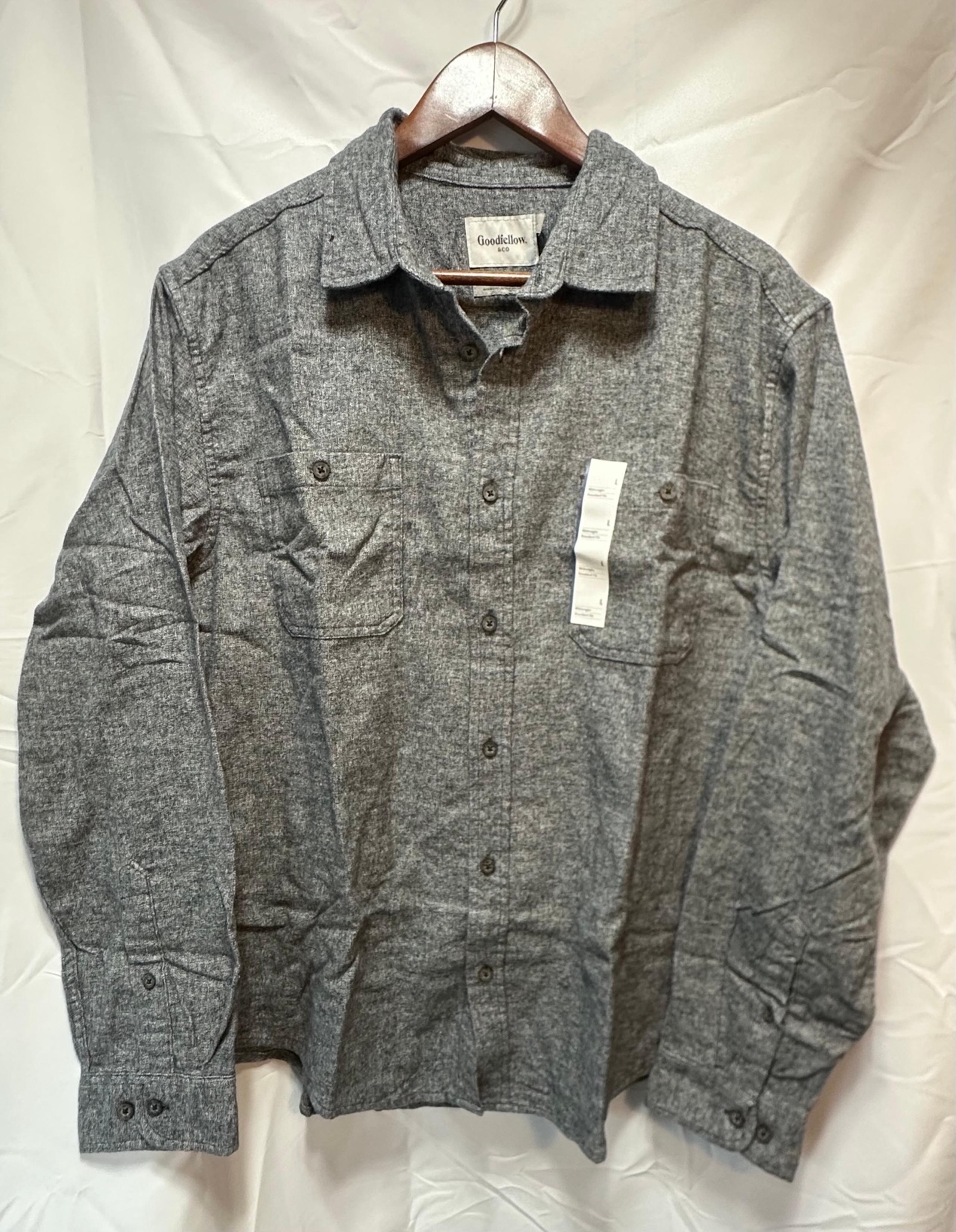 Goodfellow & Co Men's Midweight Flannel Long Sleeve Button-Down Shirt