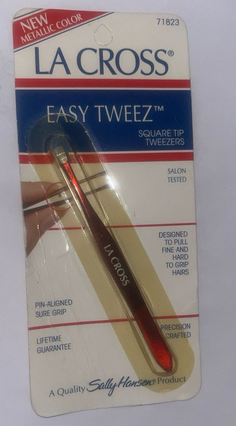 Sally Hansen La Cross Easy Tweez Square Tip Tweezers 71823- NEW