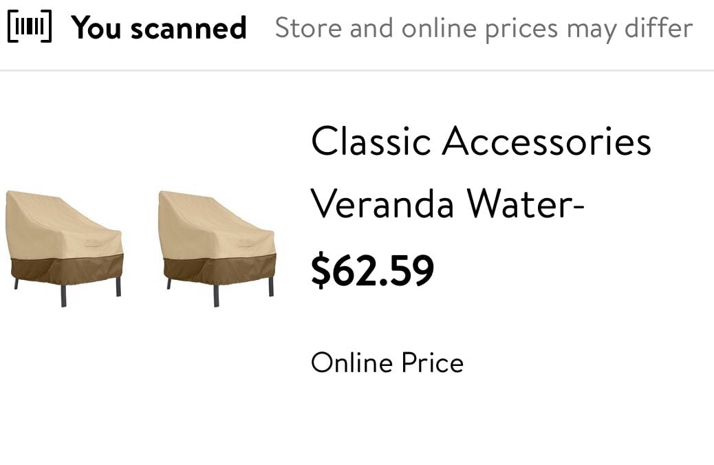 Patio furniture covers
