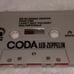 Rare Led Zeppelin Coda Import Cassette Tape Vintage Rock Jimmy Page Robert Plant