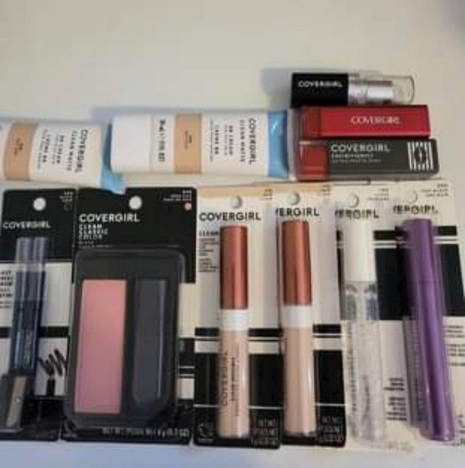 Covergirl cosmetics 50% off retail makeup bundle liner lipstick mascara blush
