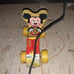 VINTAGE WALT DISNEY WOODEN MICKEY MOUSE PUDDLE JUMPER TOY EXCELLENT CONDITION