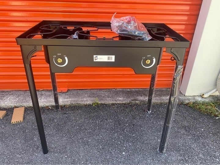 Professional Outdoor 150000 BTU Stove Propane 2 Burner Portable Cooker BBQ Grill
