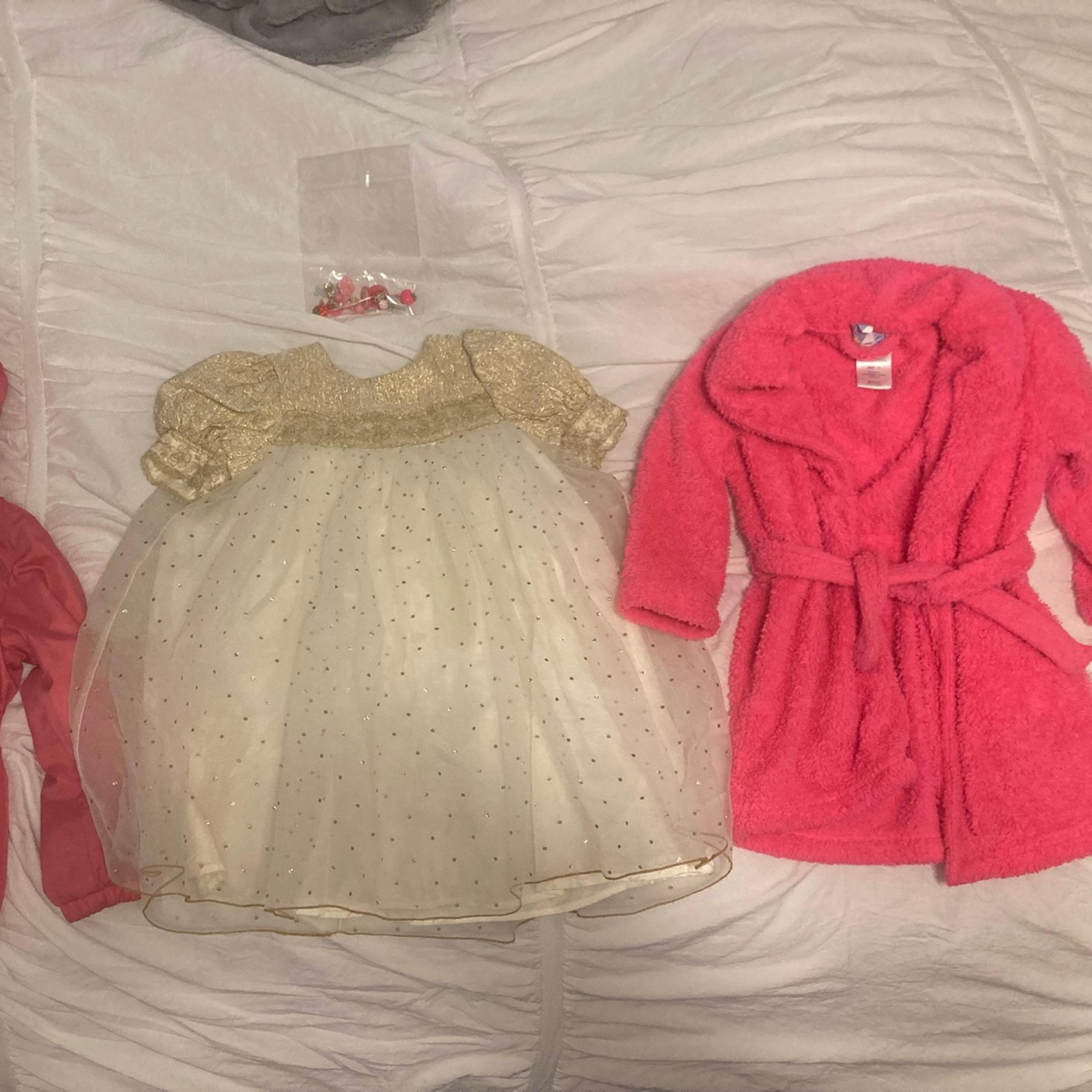 Storybook heirloom flower girl dress size 3/4T and other items