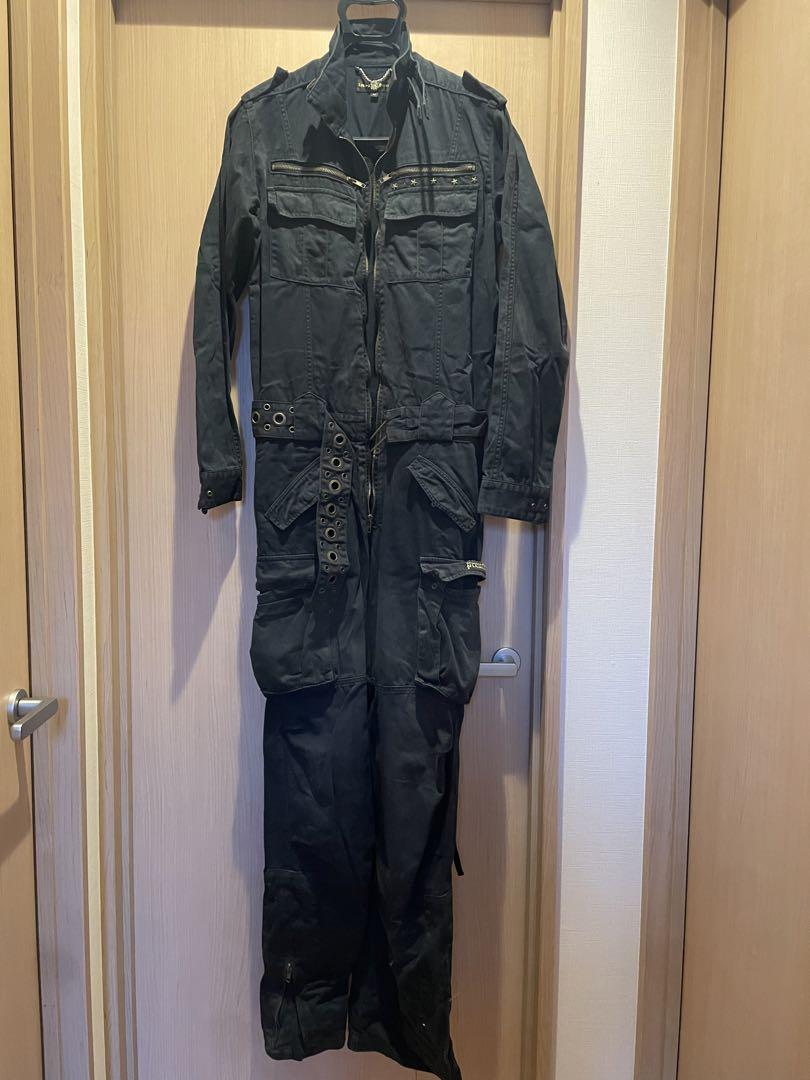 Vintage LOWBOX PREMIUM Skull Print Overalls