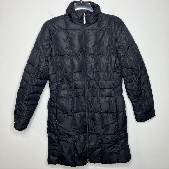 Lands End reversible goose down coat black size S (6/8)