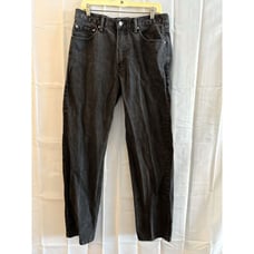 Vtg Levis 550 Jeans Mens 33x32 Black Denim Tapered Baggy Loose Y2K Streetwear