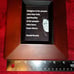 sz7x8 FRAMED DAVID BOWIE QUOTE IN VINTAGE WOODEN FRAME LD 2178
