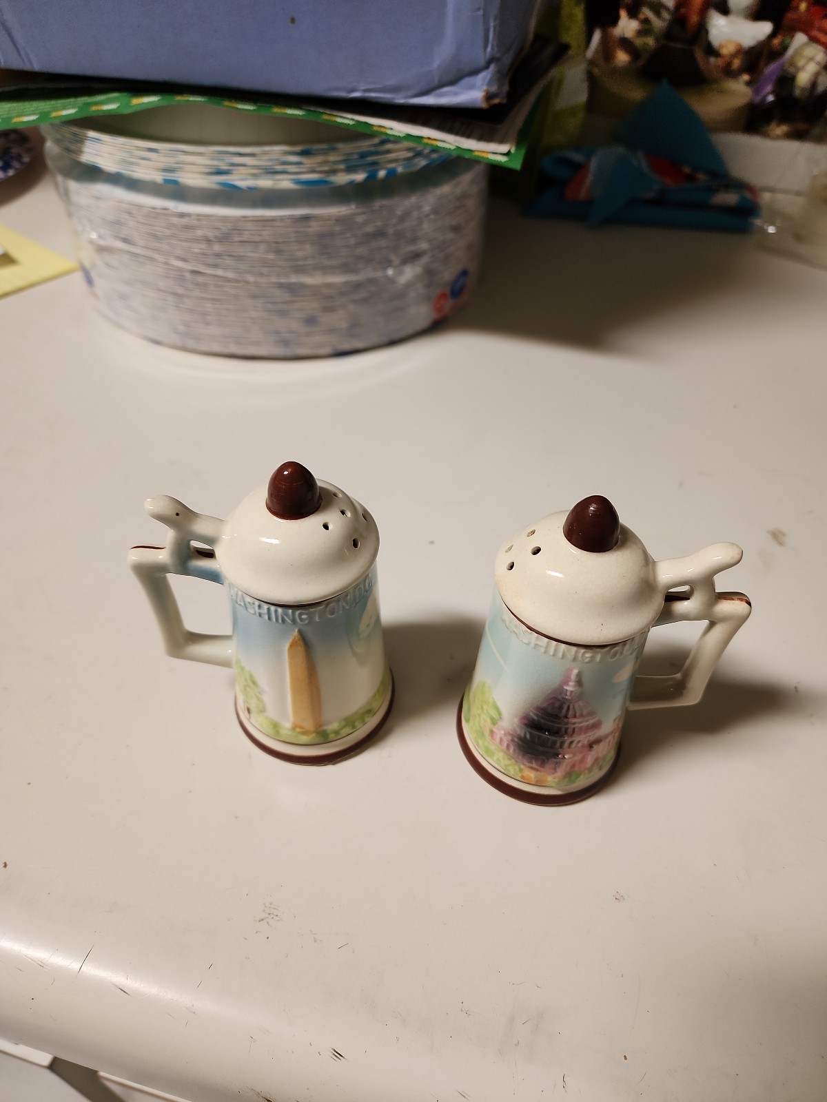 Vintage salt and pepper shakers