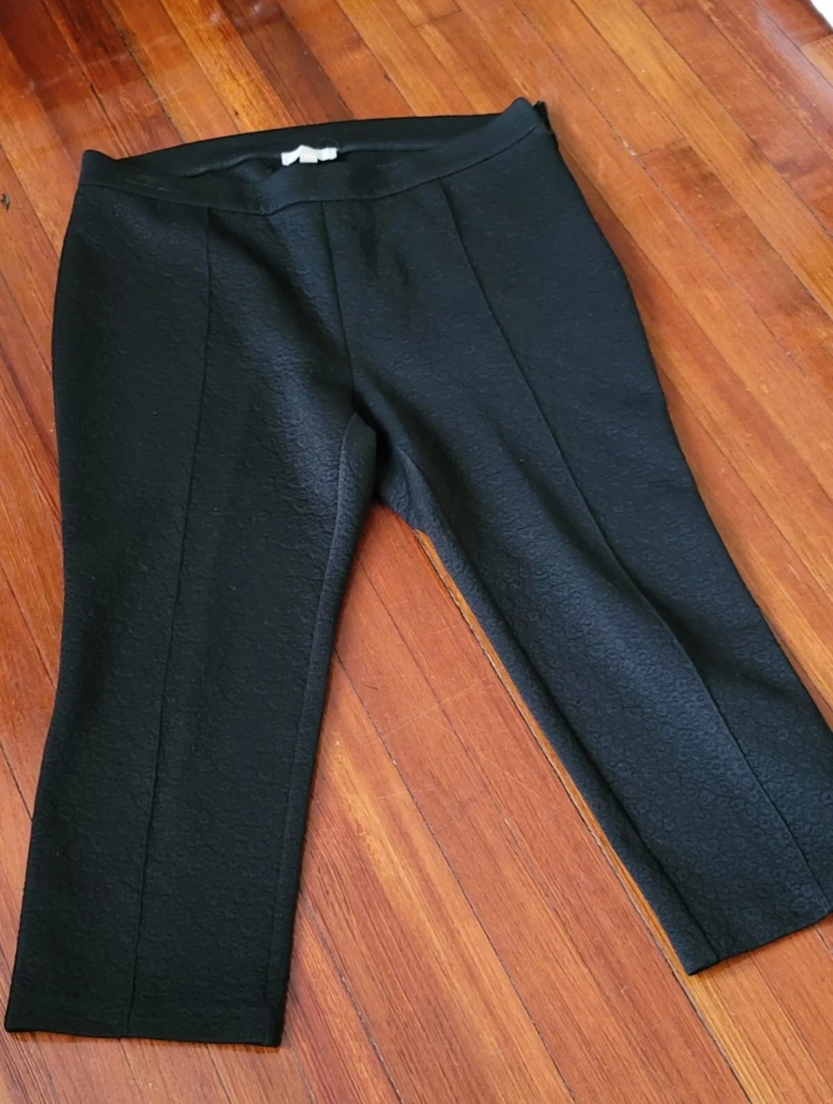 Michael Kors Black Embossed Print Women's Pants Size 2 X