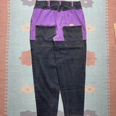 Vtg y2k baggy jeans jordache loose tapered black purple JNCO style skater 34x33