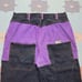 Vtg y2k baggy jeans jordache loose tapered black purple JNCO style skater 34x33
