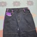 Vtg y2k baggy jeans jordache loose tapered black purple JNCO style skater 34x33