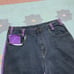Vtg y2k baggy jeans jordache loose tapered black purple JNCO style skater 34x33