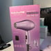 NEW Babyliss Pro Nano Titanium Travel Purple Hair Dryer Foldable Handle 2 Speed