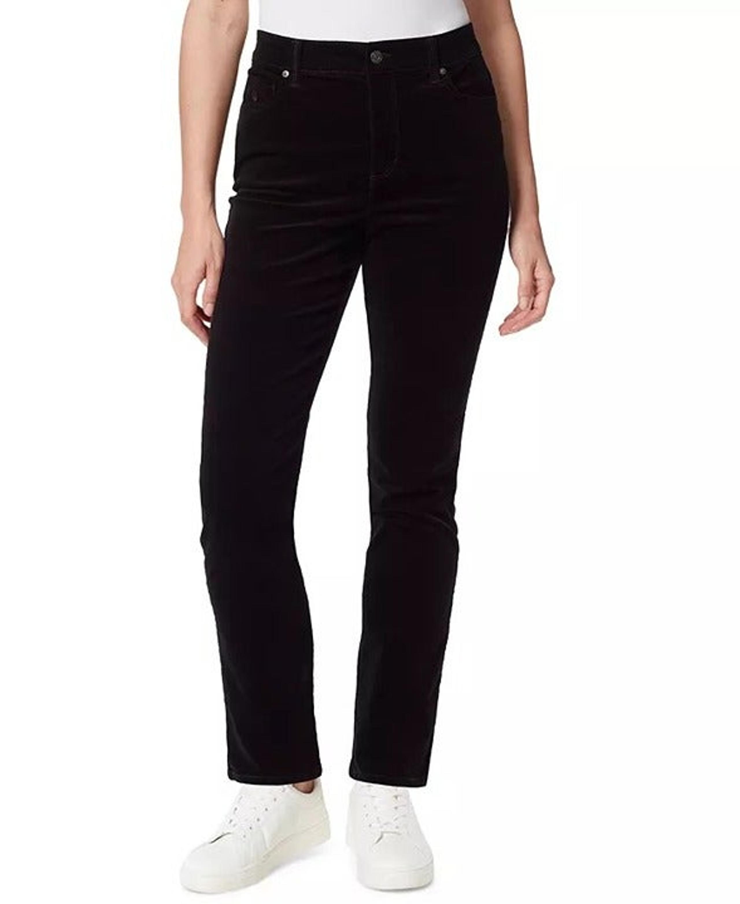 NWOT Gloria Vanderbilt Small Black High-Rise Corduroy Pants