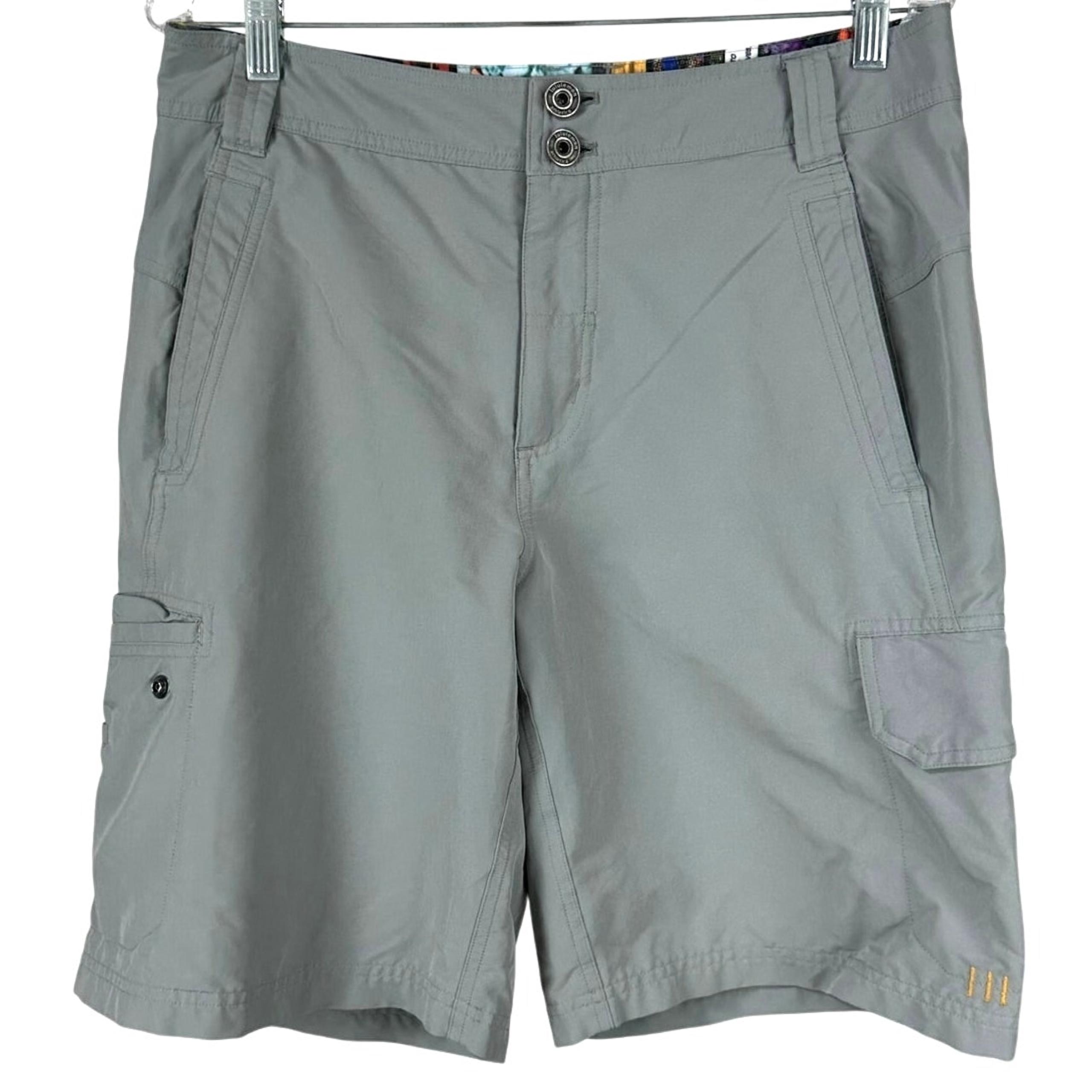 Lululemon Athletica Men's Gray Cargo Shorts Size 32 Excellent Used Condition