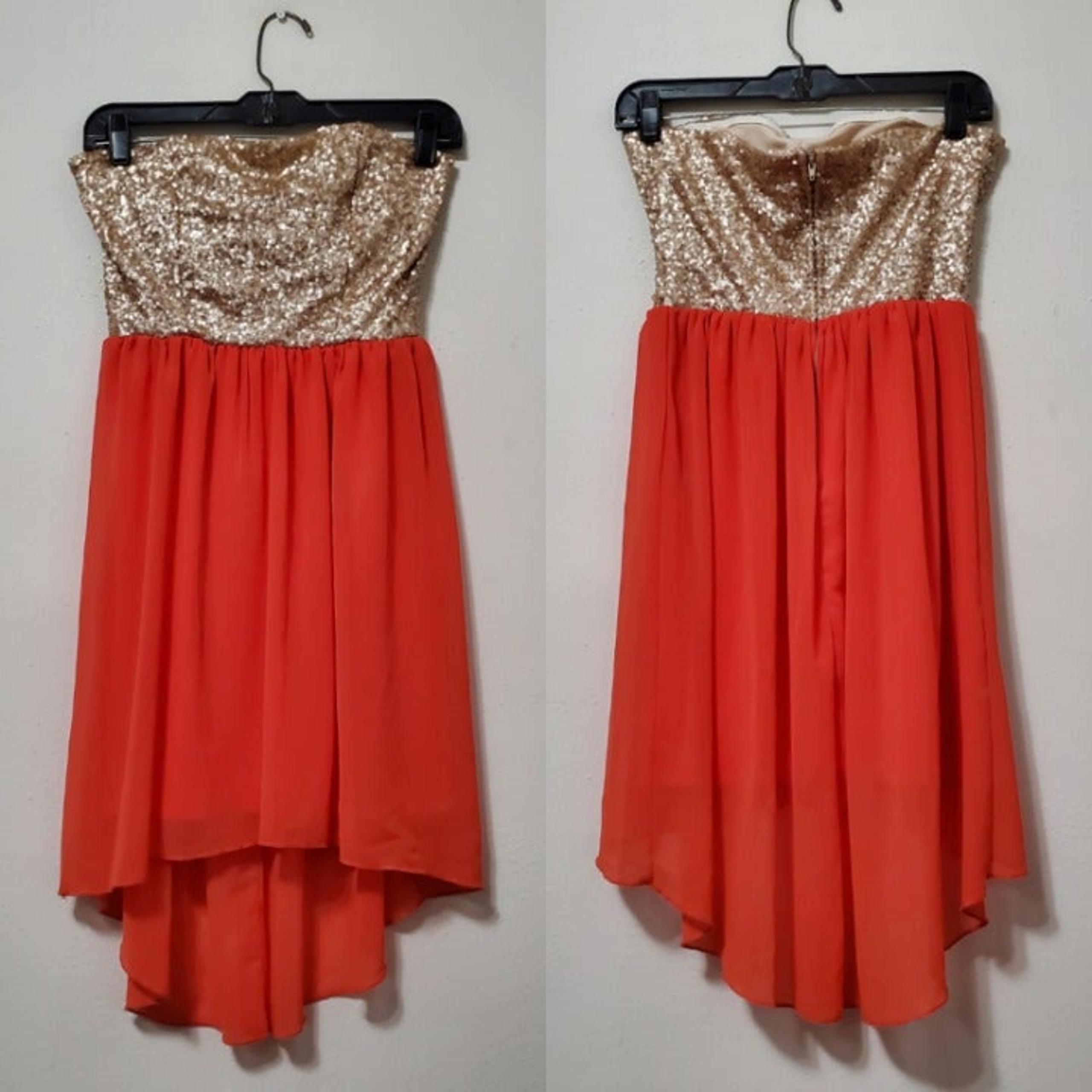 High Low Strapless Dress - City Studio
