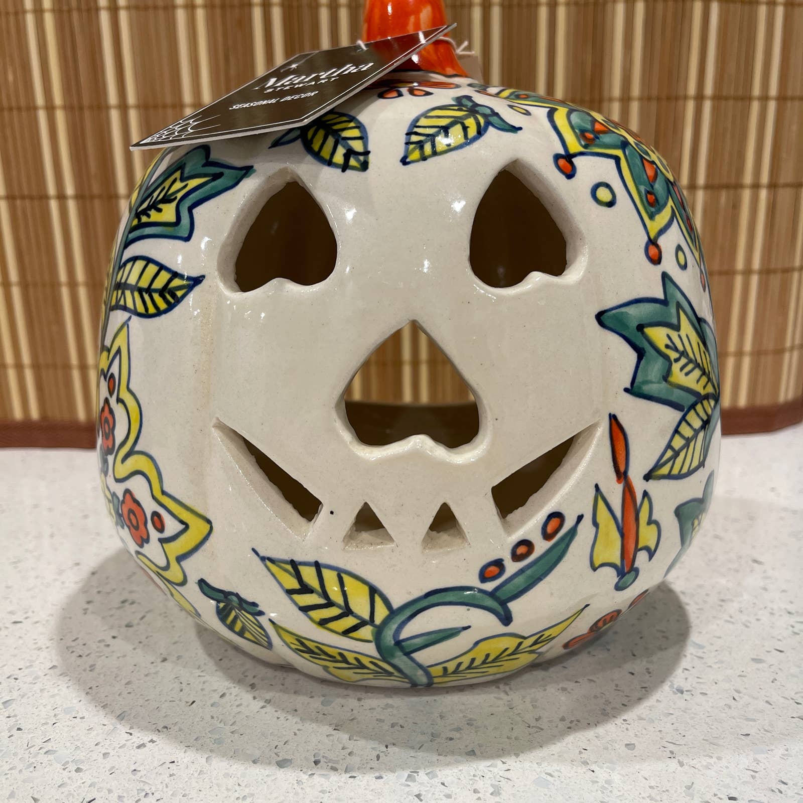 Martha Stewart Jack O Lantern Candle Holder Tea Light