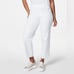 NWT Spanx Stretch Twill Cropped Wide Leg Bright White Pull On Size PS Petite